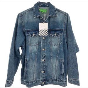 NWT Free People x Sandrine Rose oversized boyfriend jean jacket. Size XS S Qty